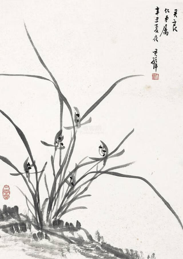 墨兰报岁